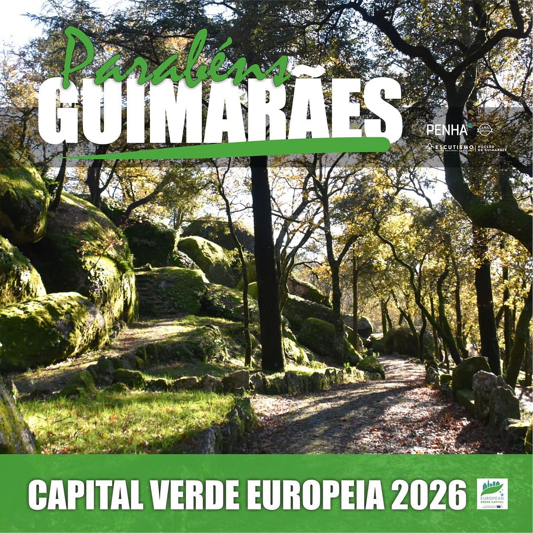 Guimarães é Capital Verde Europeia 2026 💚
O nosso território no caminho certo para uma transição mais sustentável 🌱
Parabéns a todos pelo trabalho desenvolvido ao longo destes últimos anos. Isto foi apenas o início do caminho.
#penhacentroescutista #escutismoemguimaraes #escutismo